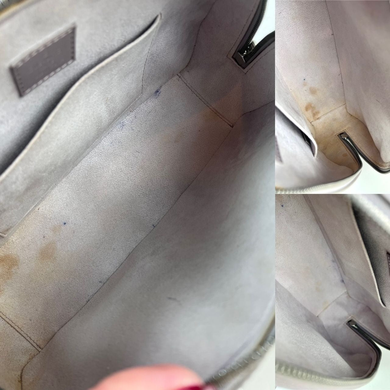 LOUIS VUITTON Epi Jasmin Grey Leather Hand Bag