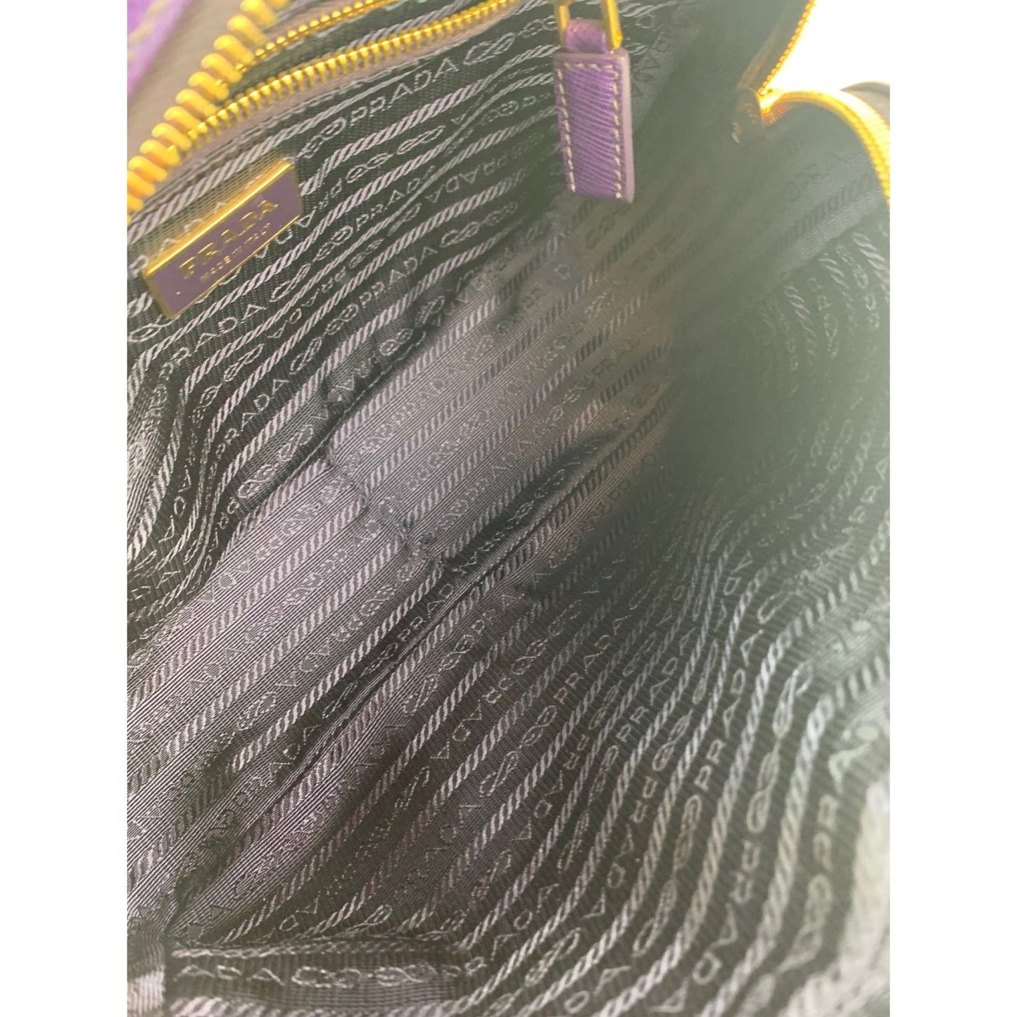 Prada Saffiano Leather Lux Small Top Handle Viola Purple Handbag