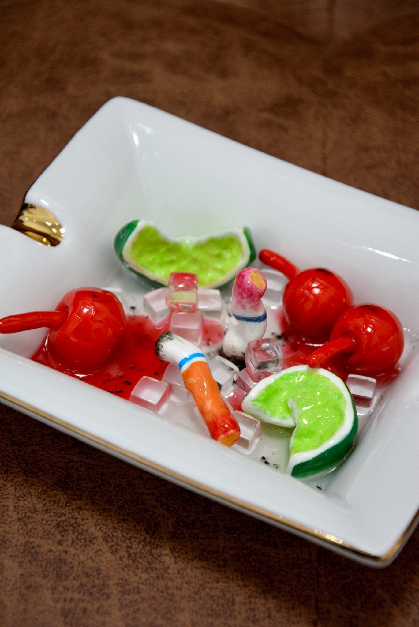 RETRO CHERRY LIMEADE ASHTRAY