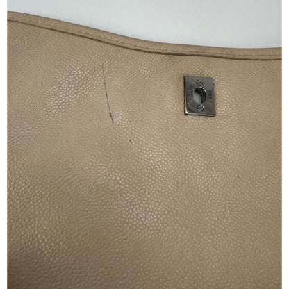 Chanel Grained leather Medium Natural Beauty Beige Flap Bag