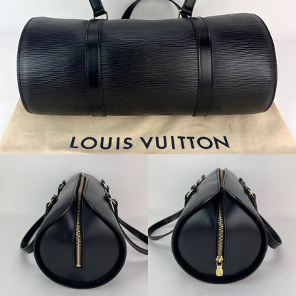 Louis Vuitton Soufflot Black Epi Leather Shoulder Bag