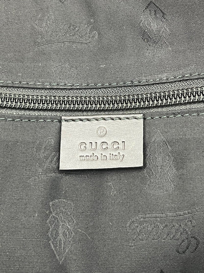 Gucci Briefcase GG Imprime Coated Canvas Black Monogram Business Bag Preowned