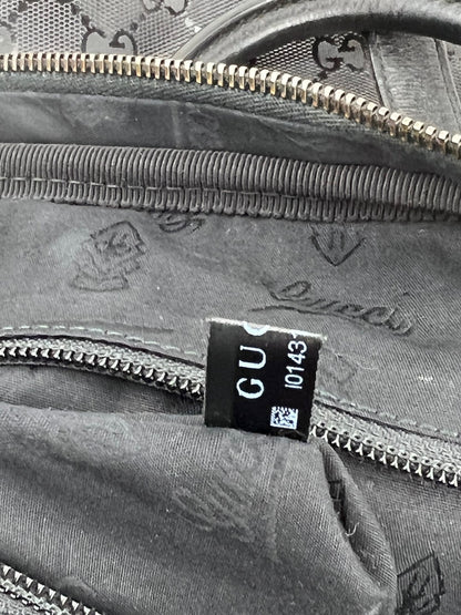 Gucci Briefcase GG Imprime Coated Canvas Black Monogram Business Bag Preowned