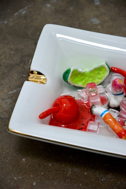 RETRO CHERRY LIMEADE ASHTRAY