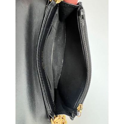 Chanel Caviar Quilted Mini Boy Clutch Wallet on a Chain Black